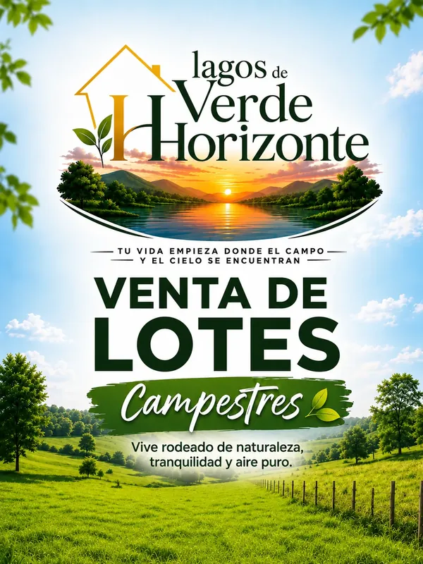 Información de venta de lotes campestres en Lagos de Verde Horizonte
