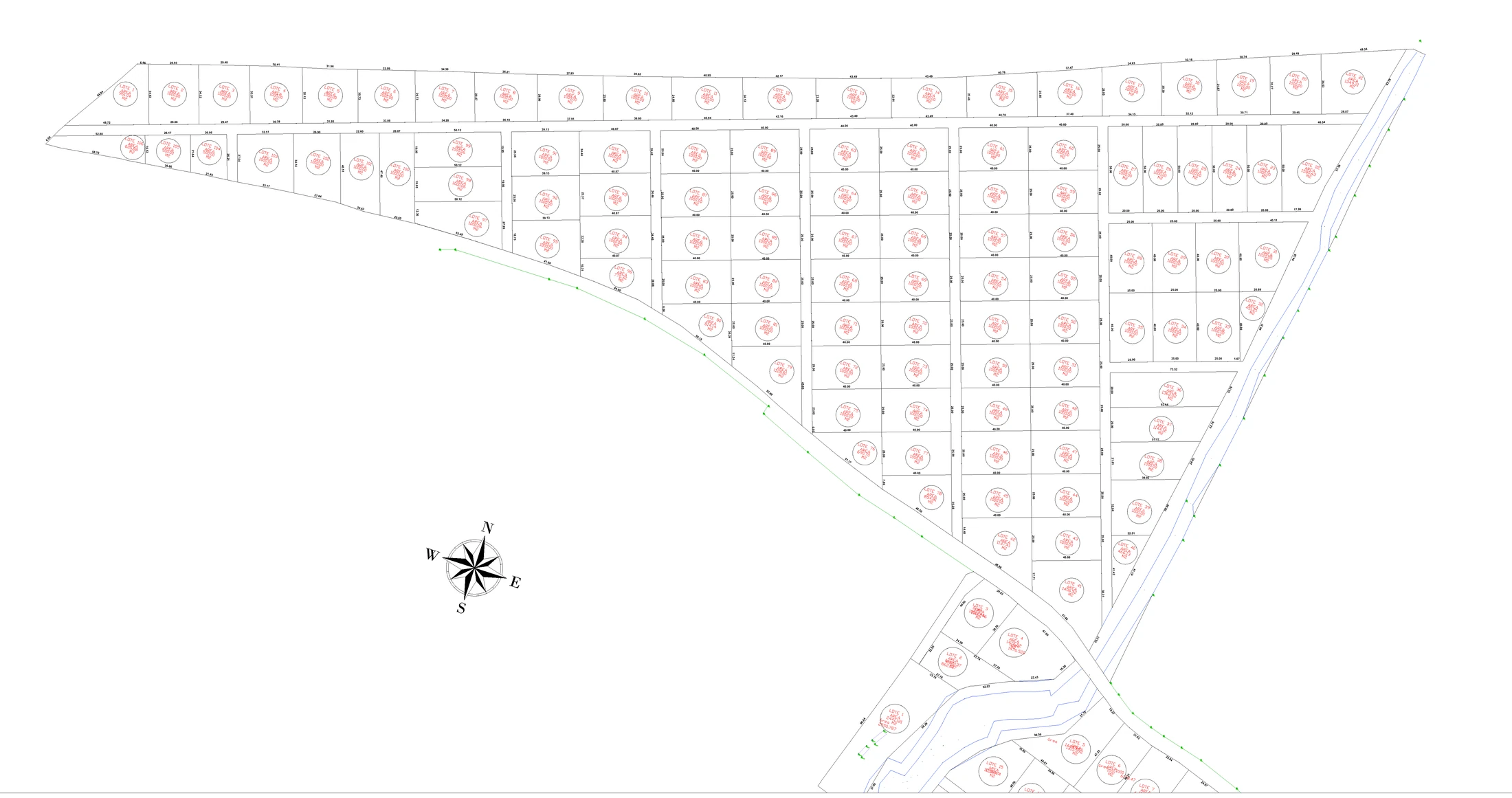 Plano general del proyecto Lagos de Verde Horizonte